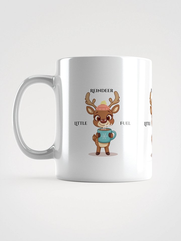 Little Reindeer Fuel White Glossy Mug product image (1)