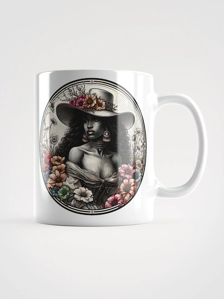 Floral Muse White Glossy Mug product image (6)