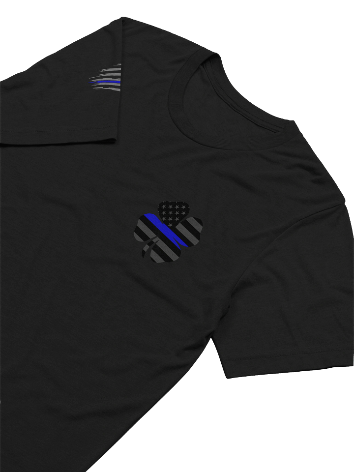 BLOODY BLUE LINE FLAG - Tri Blend Short Sleeve product image (2)