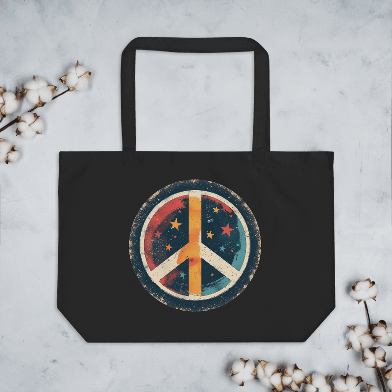 Econscious Organic Cotton Peace Sign Tote Bag product image (3)