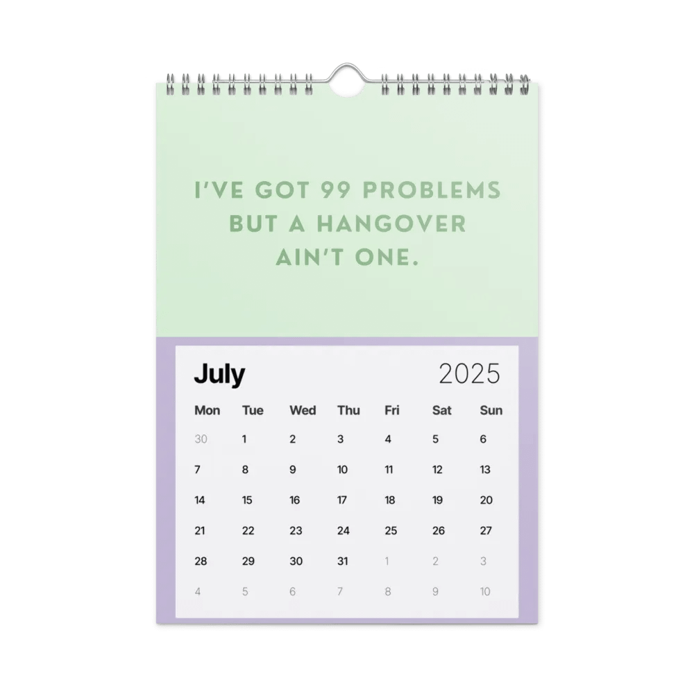 Sobriety Calendar 2025 Funny Sober Sayings product image (8)