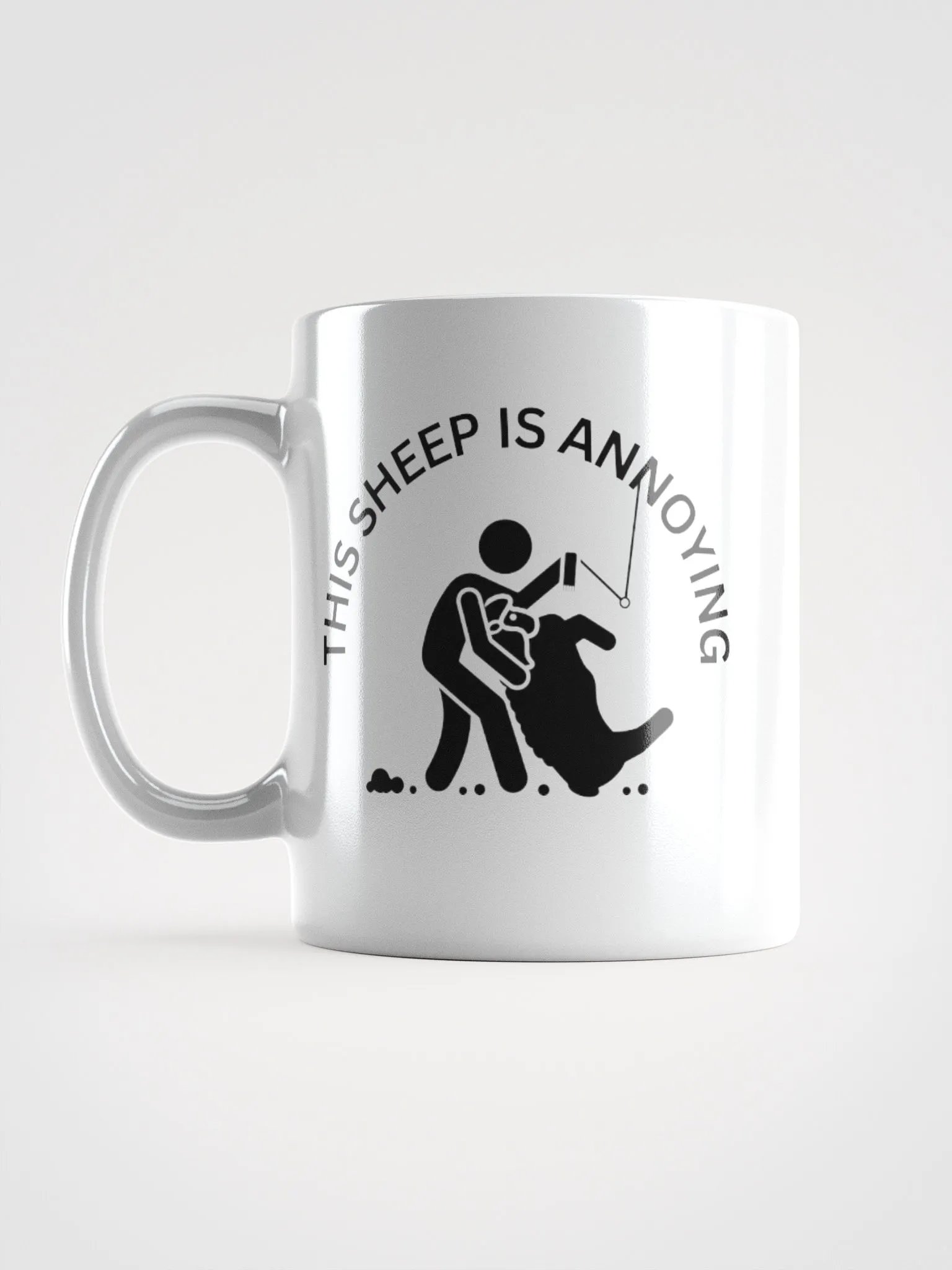 "This Sheep is Annoying" White Glossy Mug product image (16)