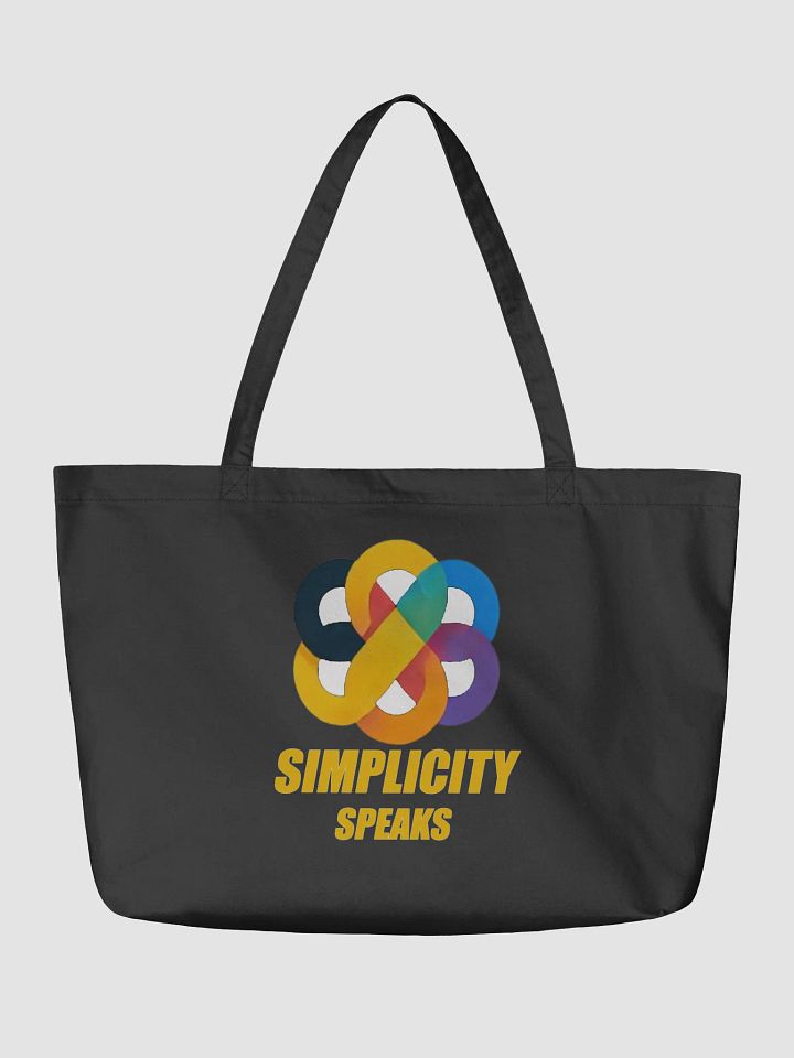 Simplicity Speaks Organic Tote Bag product image (4)