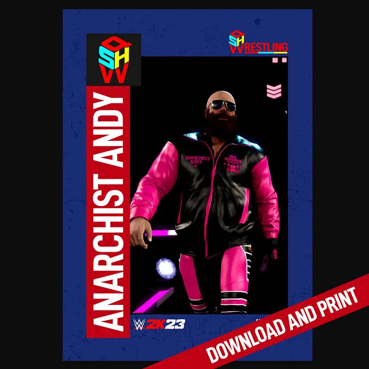 ANARCHIST ANDY QSHW COMMEMORATIVE TRADING CARD - WWE2K23 product image (1)