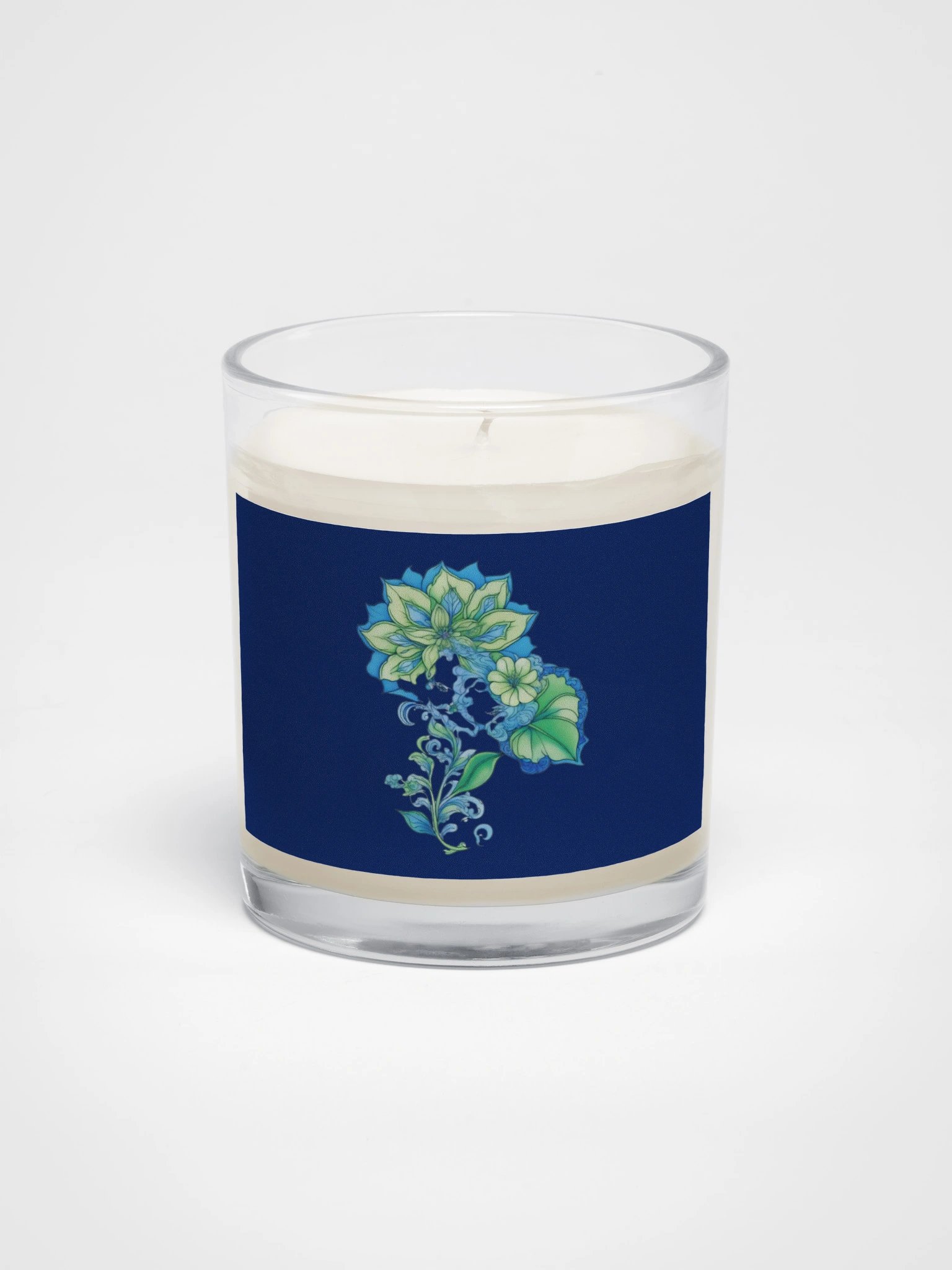 Cool Blue Florals - Soy Candle product image (1)