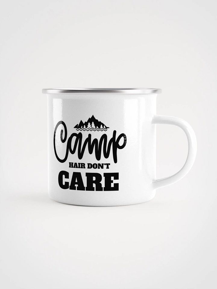 Camp Hair Don't Care Enamel Mug product image (1)