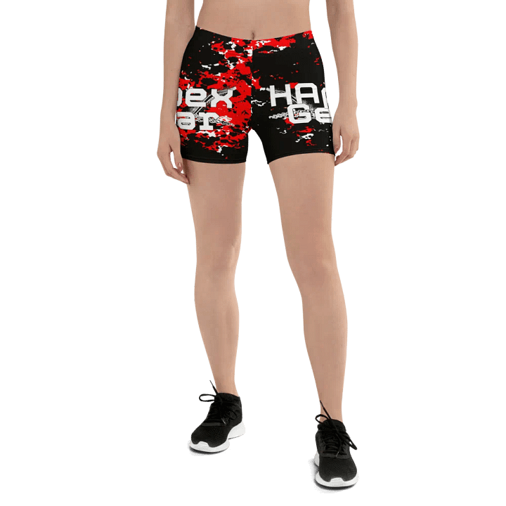 Shorts- White HApex Gear Black Logo product image (1)
