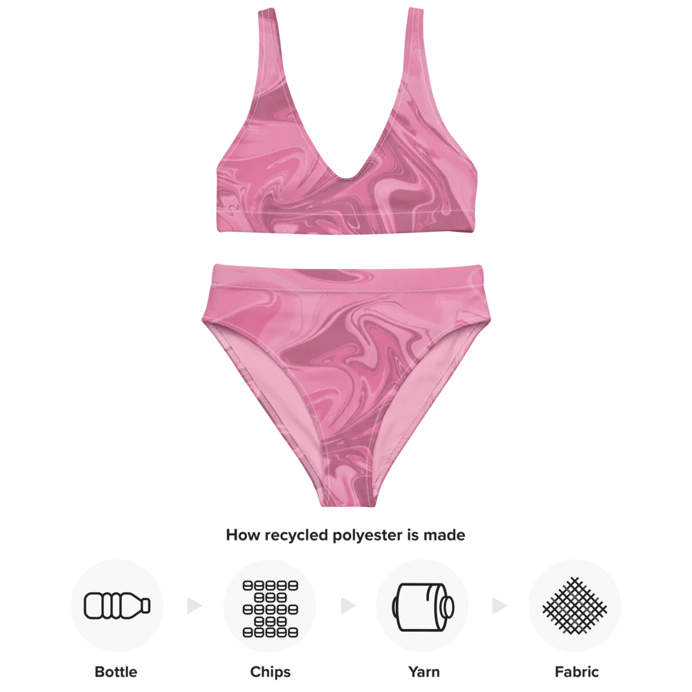 Cute Swirl Recycled High Waisted Bikini product image (4)