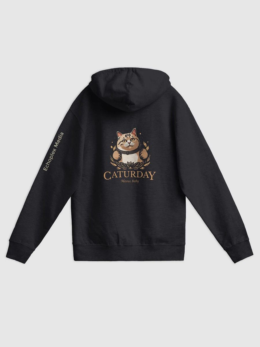 Caturday Zipper Hoodie - Big Orange Cat - Stable Diffusion product image (3)