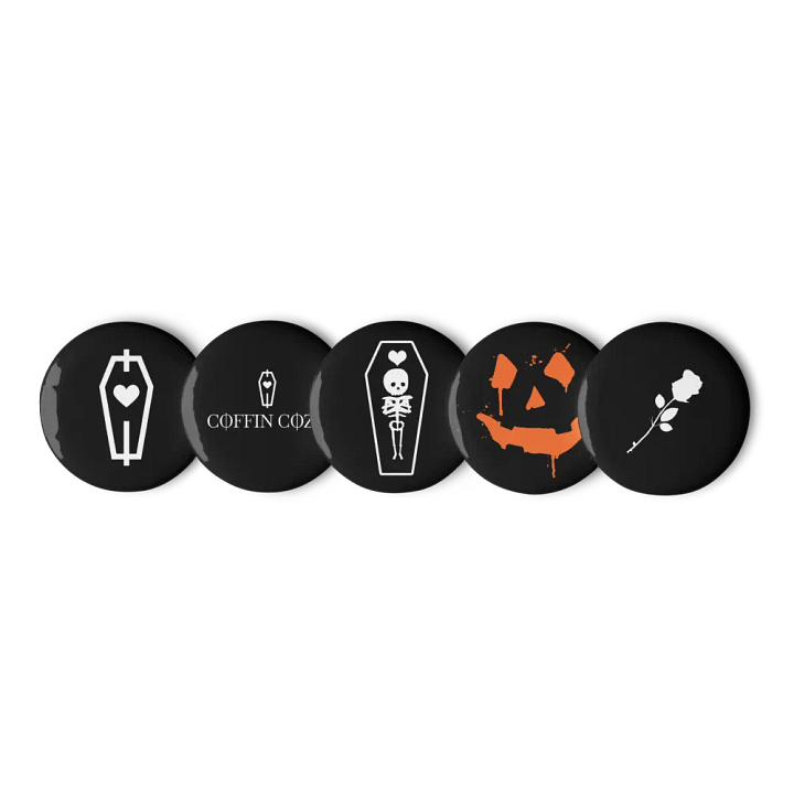 Black Button/Pin Pack product image (1)