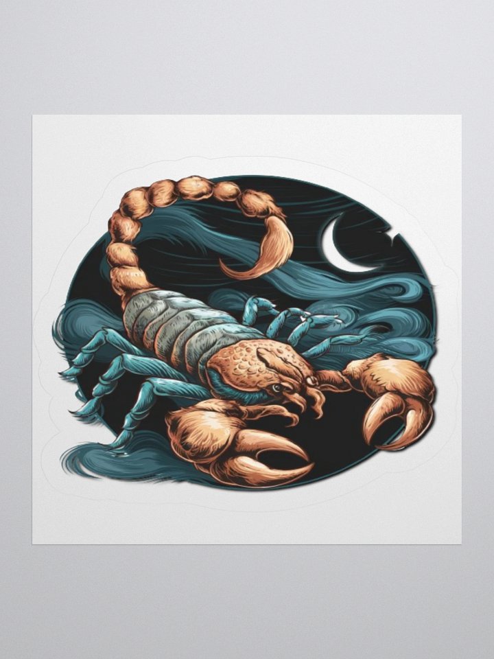 Scorpio Zodiac Sticker - Exclusive Celestial Design | TDS Music product image (2)
