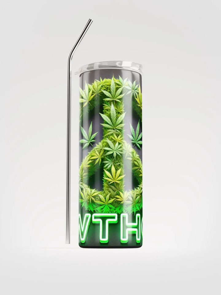 Da Cannabis Peace Symbol Stainless Steel Tumbler product image (2)