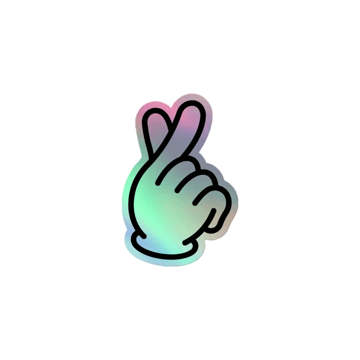 Finger heart holo product image (1)