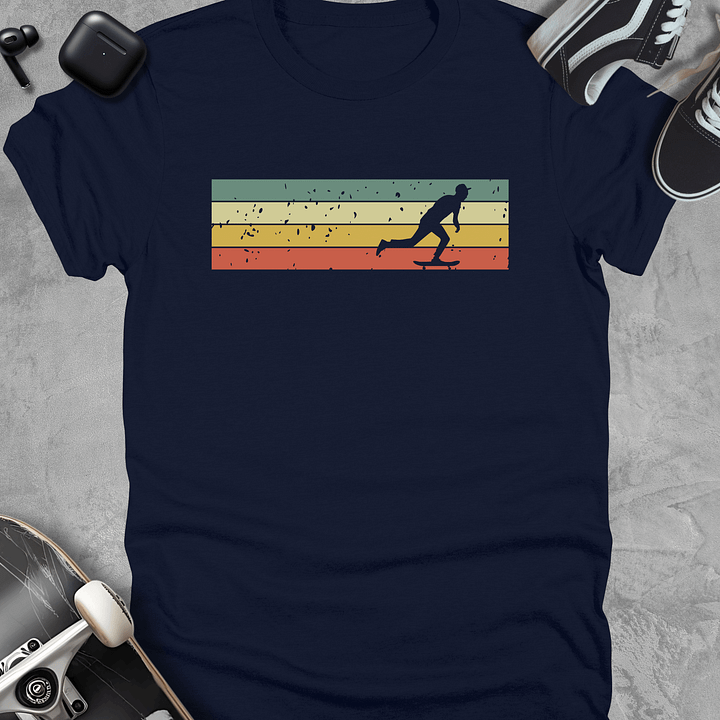 Retro vintage skateboarding t-shirt, Unisex product image (3)