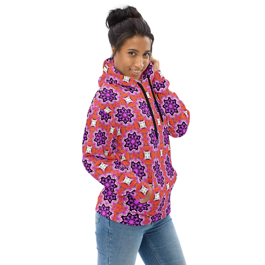 Abstract Foxy Repeating Pattern Unisex All Over Print Hoodie product image (2)