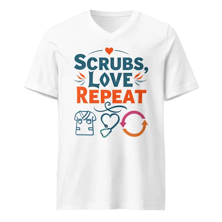 Scrubs, Love, Repeat Graphic V-Neck Tee product image (5)