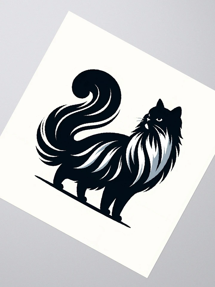 Kiss Cut Stickers: Birman Monochrome 2 product image (2)