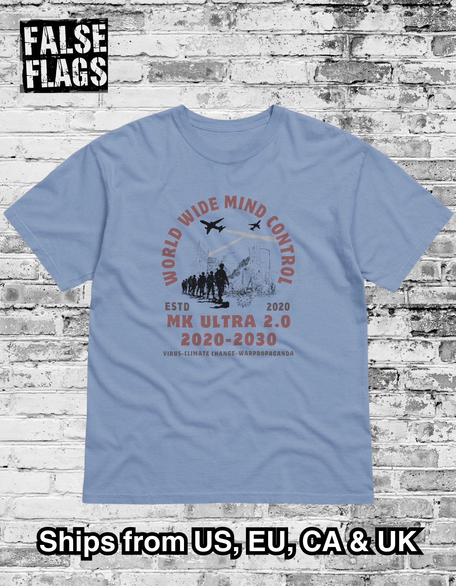 World Wide Mind Control - MK Ultra 2.0 - Heavyweight Tee product image (49)