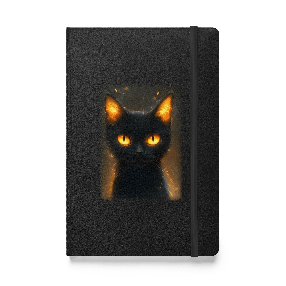 Cat with fire eyes. Hardcover Bound Notebook | JournalBook® product image (1)