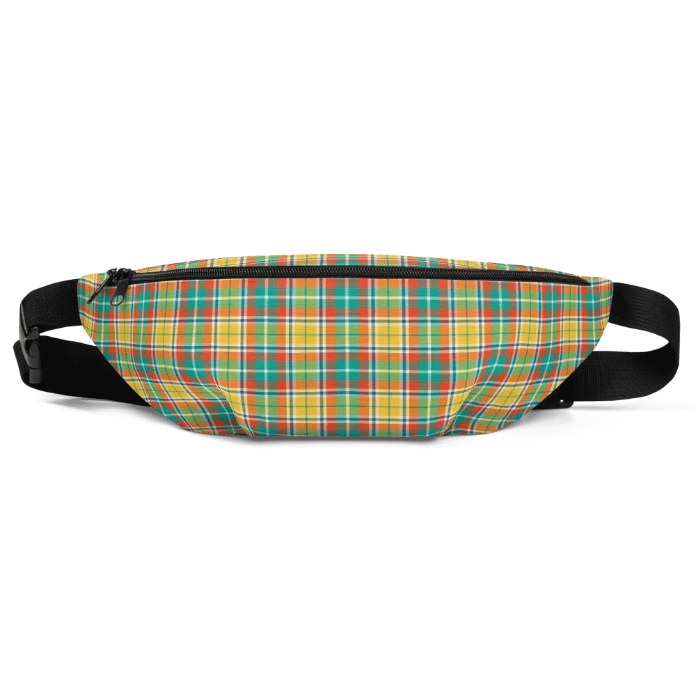 Yellow and Seafoam Green Plaid Fanny Pack product image (2)