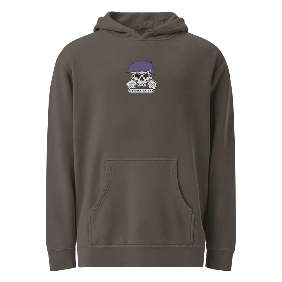 Enigma Nation Independent Trading Co. Pigment Dyed Hoodie (EMBRODERED) product image (1)