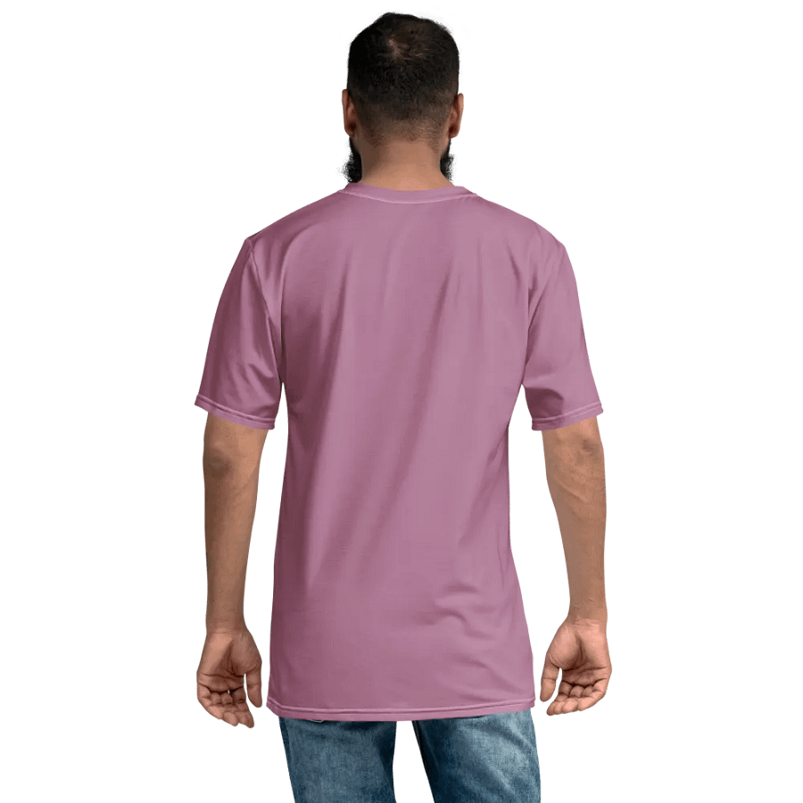 Plain Medium Dark Lilac Purple Soft Summer Men's Crewneck Polyester Heavyweight Premium T-Shirt by Treasure Pie product image (8)