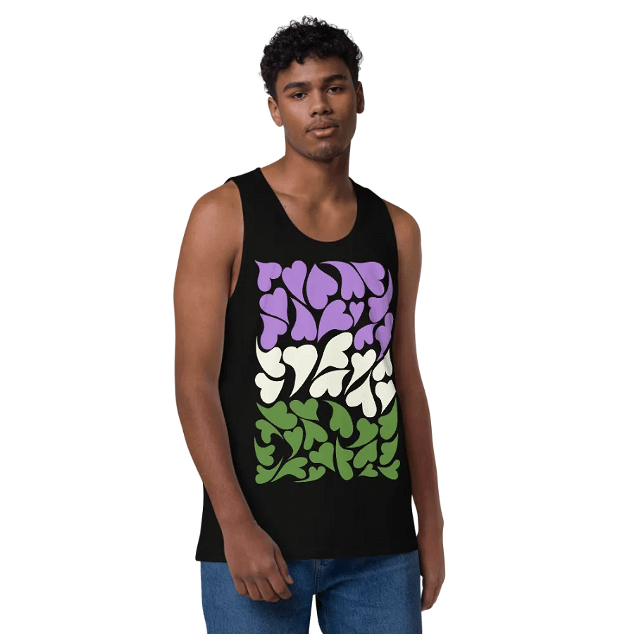 Nestled PRIDE Genderqueer Tank Top product image (9)