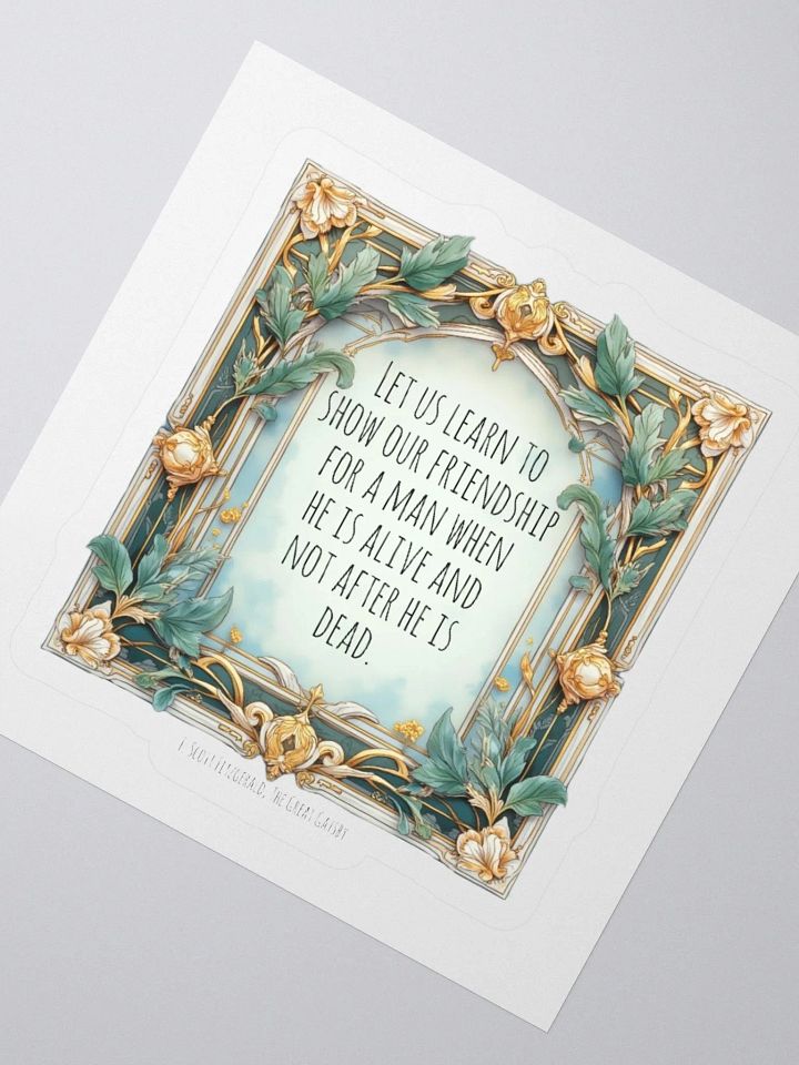 Let Us Celebrate Friendship Fitzgerald Sticker product image (5)
