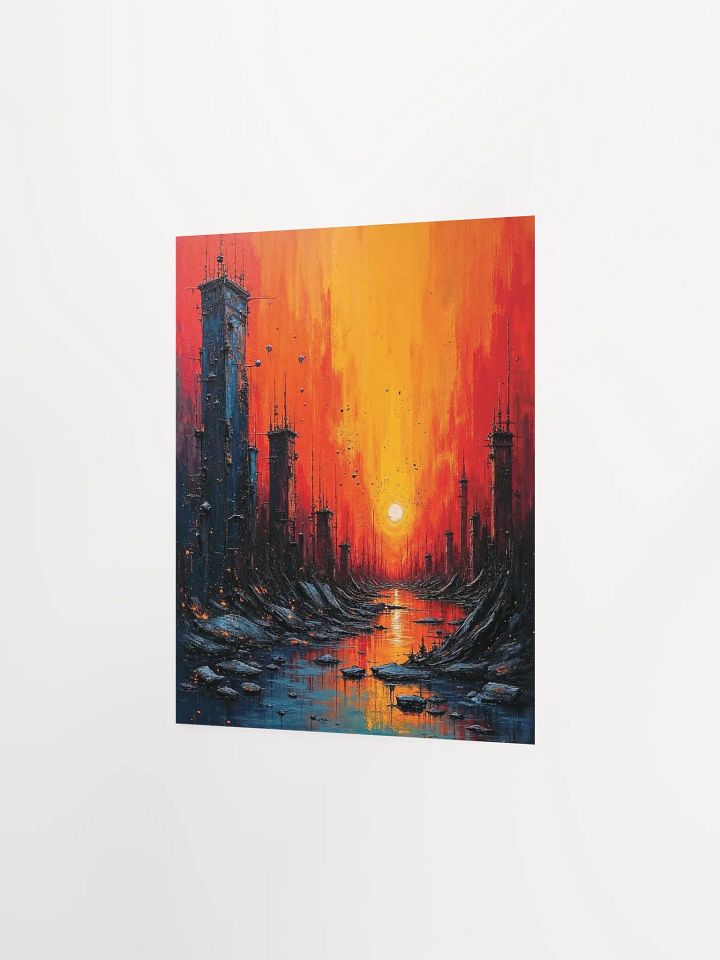 Sunset Futurism Matte Poster product image (9)
