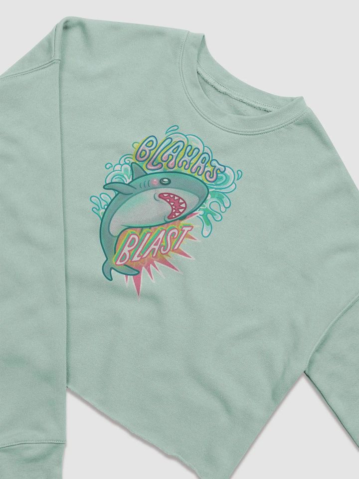 Blahaj Blast Cropped Sweater product image (10)