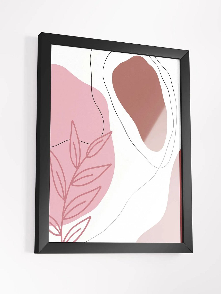 Organic Abstract Pink & Brown Poster product image (37)