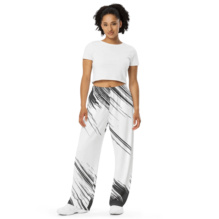 Pants black and white product image (2)