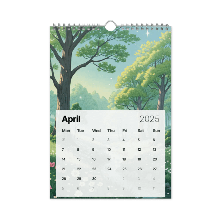 MAGICAL ANIME SEASONS WALL CALENDAR 2025 product image (1)