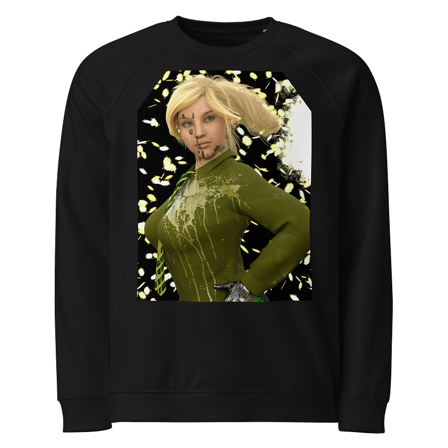 Abstract Splatter Organic Raglan Sweatshirt product image (1)