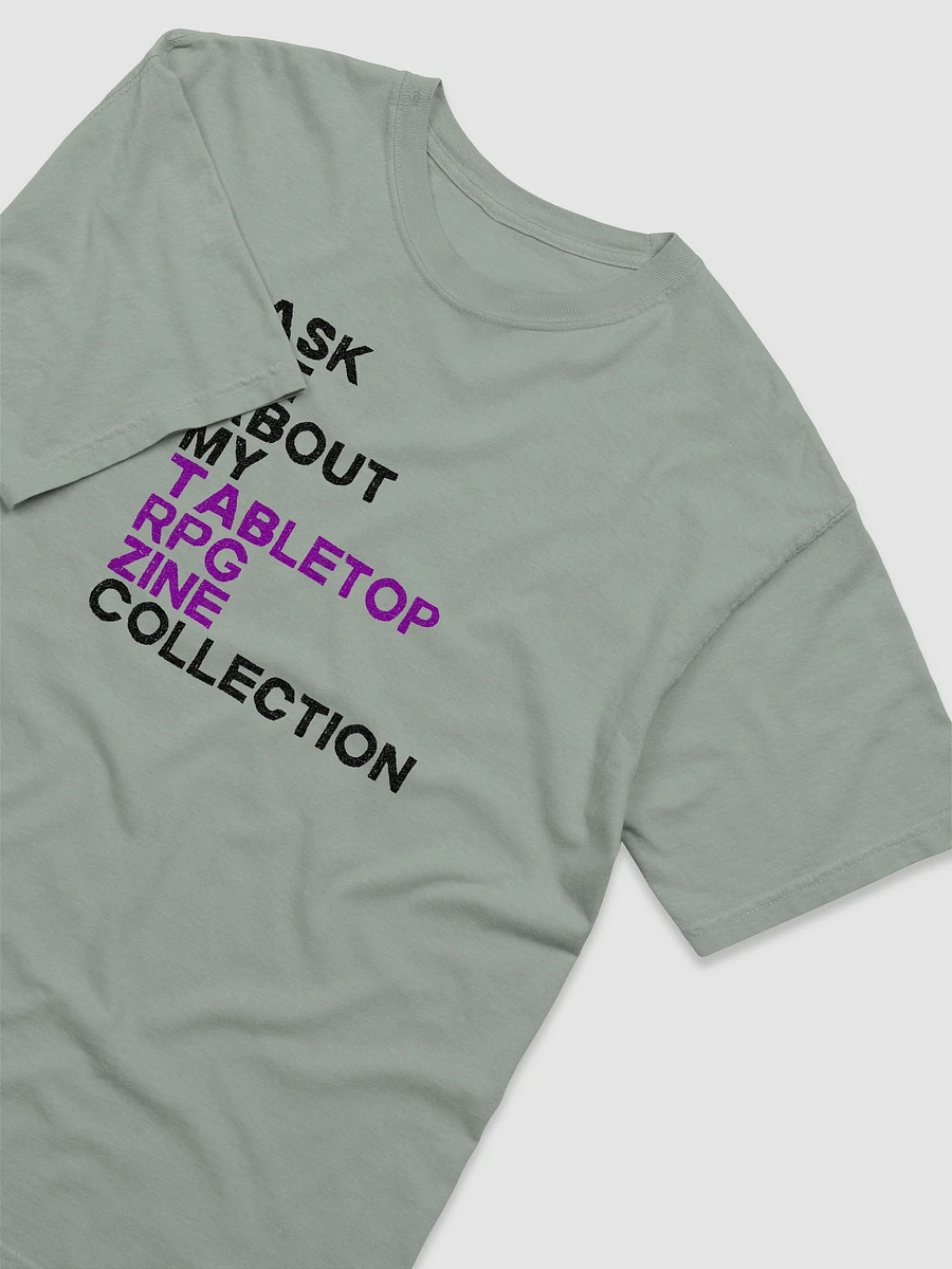 Ask Me About My Tabletop RPG Zine Collection Soft T-Shirt (Multi-Color) product image (24)