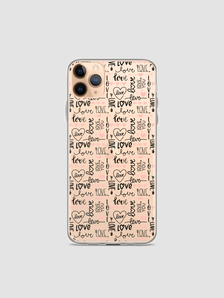 Love and Hearts Pattern iPhone Cover product image (1)