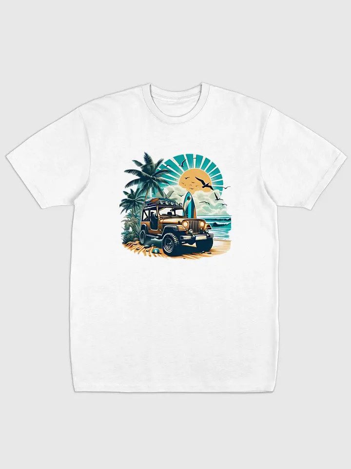 Vintage Beach Vibes: Classic Summer T-Shirt Featuring Retro Car Design product image (21)