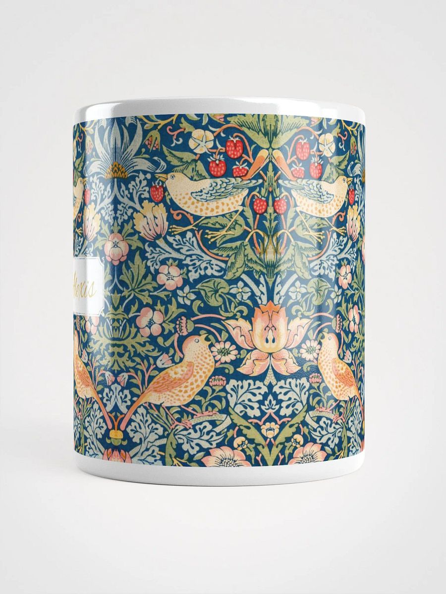 Personalized Strawberry Thief White Glossy Mug product image (5)