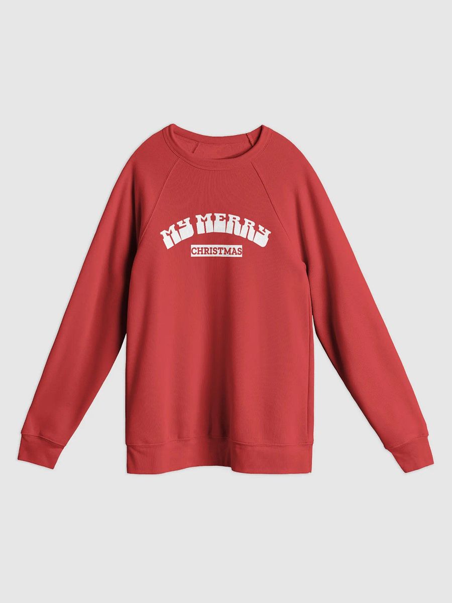 J'adore Noël Unisex Fleece Raglan Sweatshirt product image (1)