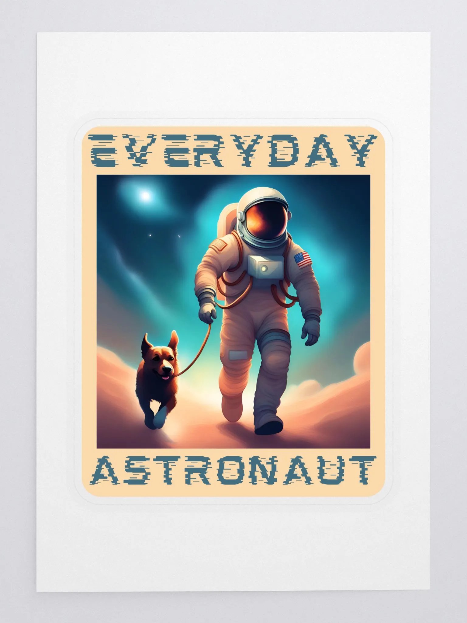 Everyday Astronaut Walking the Dog Sticker product image (3)