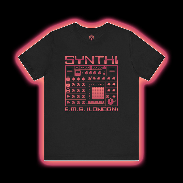 EMS Synthi T-Shirt - AKS VCS3 Electronic Music Studios London by Vintage Voltage (FLAME PRINT) product image (1)