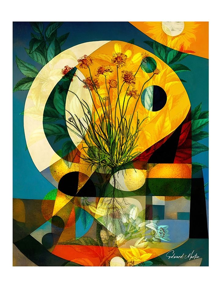 'Above as Below' by Edward Martin-Mixed Media Collage Print product image (1)
