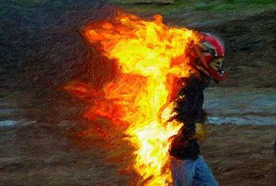 Biker on Fire product image (1)