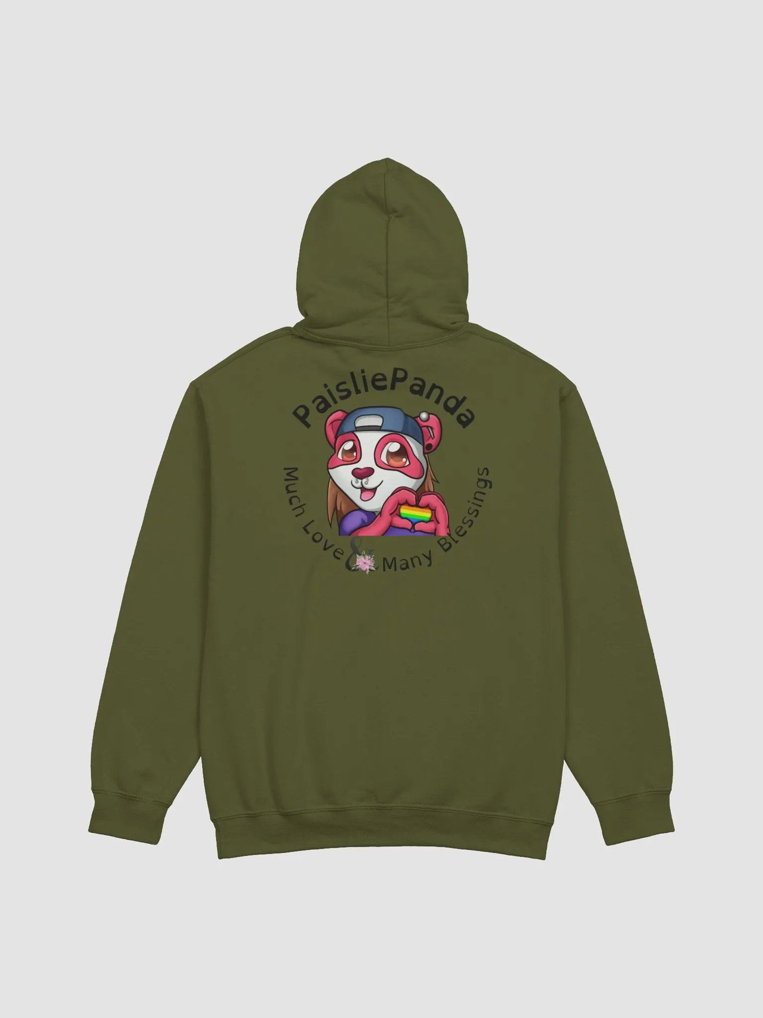 PaisliePanda Love Hoodie w/ Dark Text product image (14)