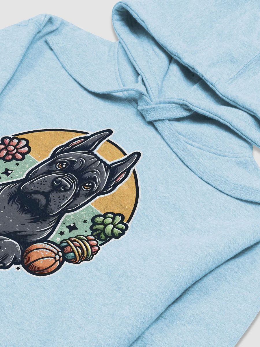 Cozy Black Cane Corso with Colorful Balls Hoodie – Playful Dog Lover Apparel product image (15)