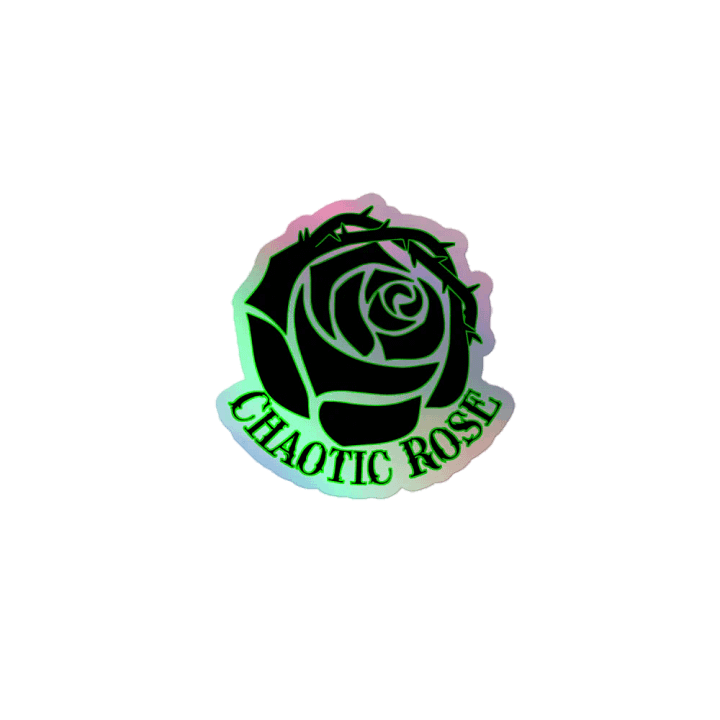 Chaotic Rose Holographic Sticker product image (1)