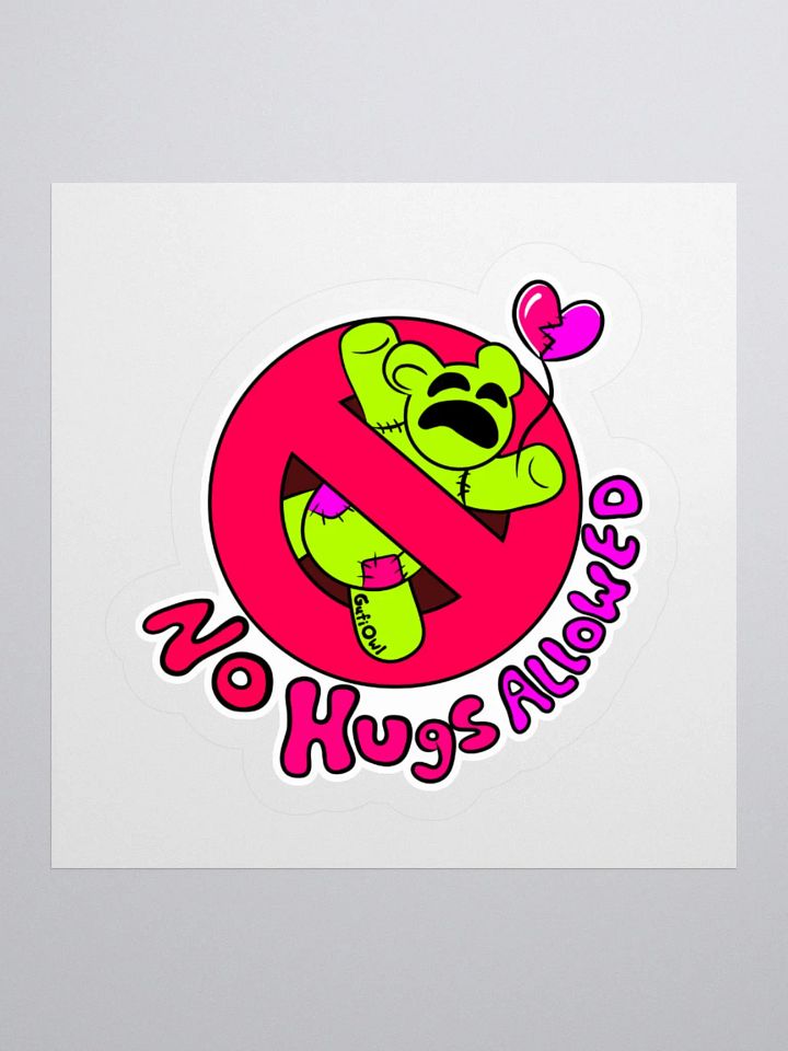 No Hugs Allowed Sticker product image (2)