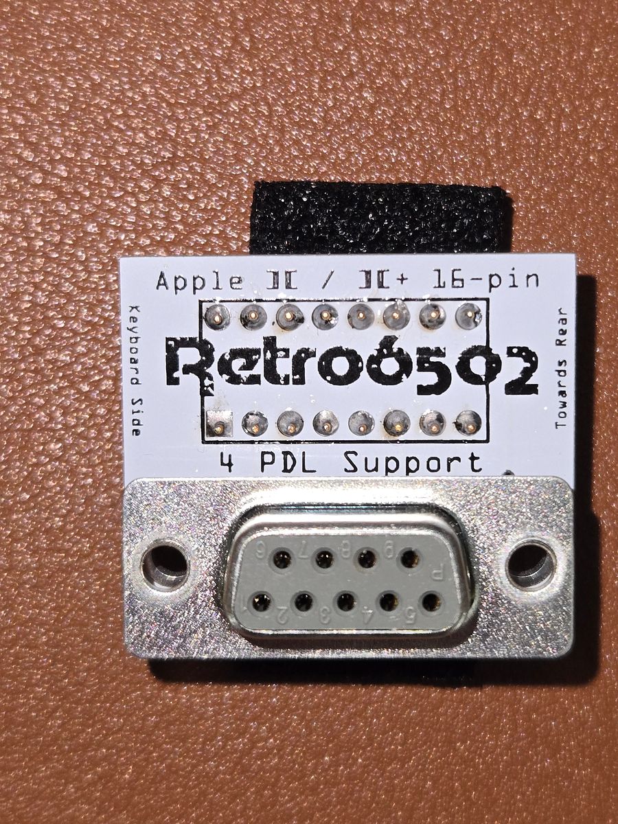Apple II 16-pin to 9-pin (Female) Joystick Adaptor - Apple II, Apple II+ product image (5)
