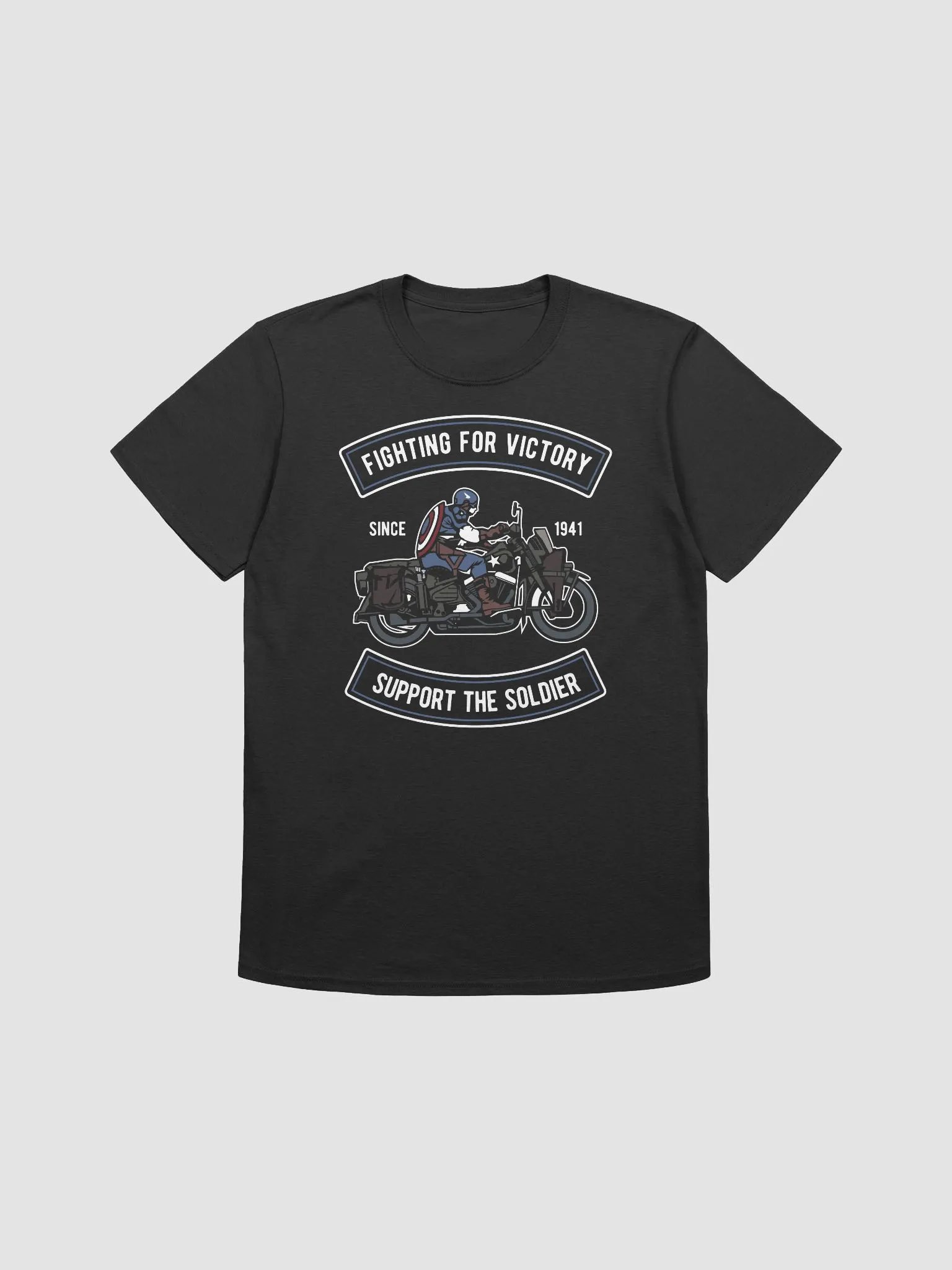 Warrior Supporter Motorcycle Rider T-Shirt product image (1)