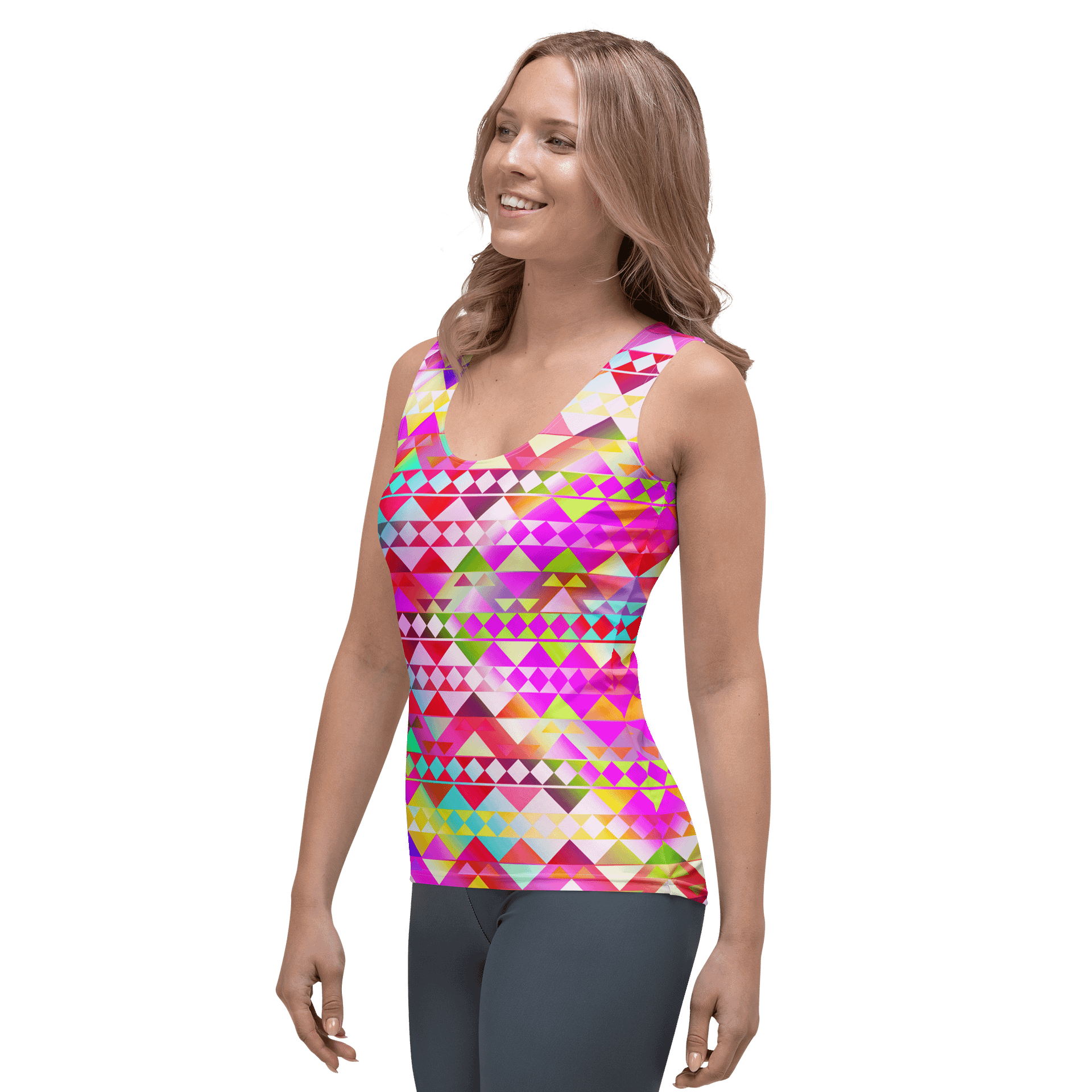 Pink Tribal Tank Top product image (3)